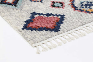 Boho Moroccan Agadir White Rug - Floorsome - Modern