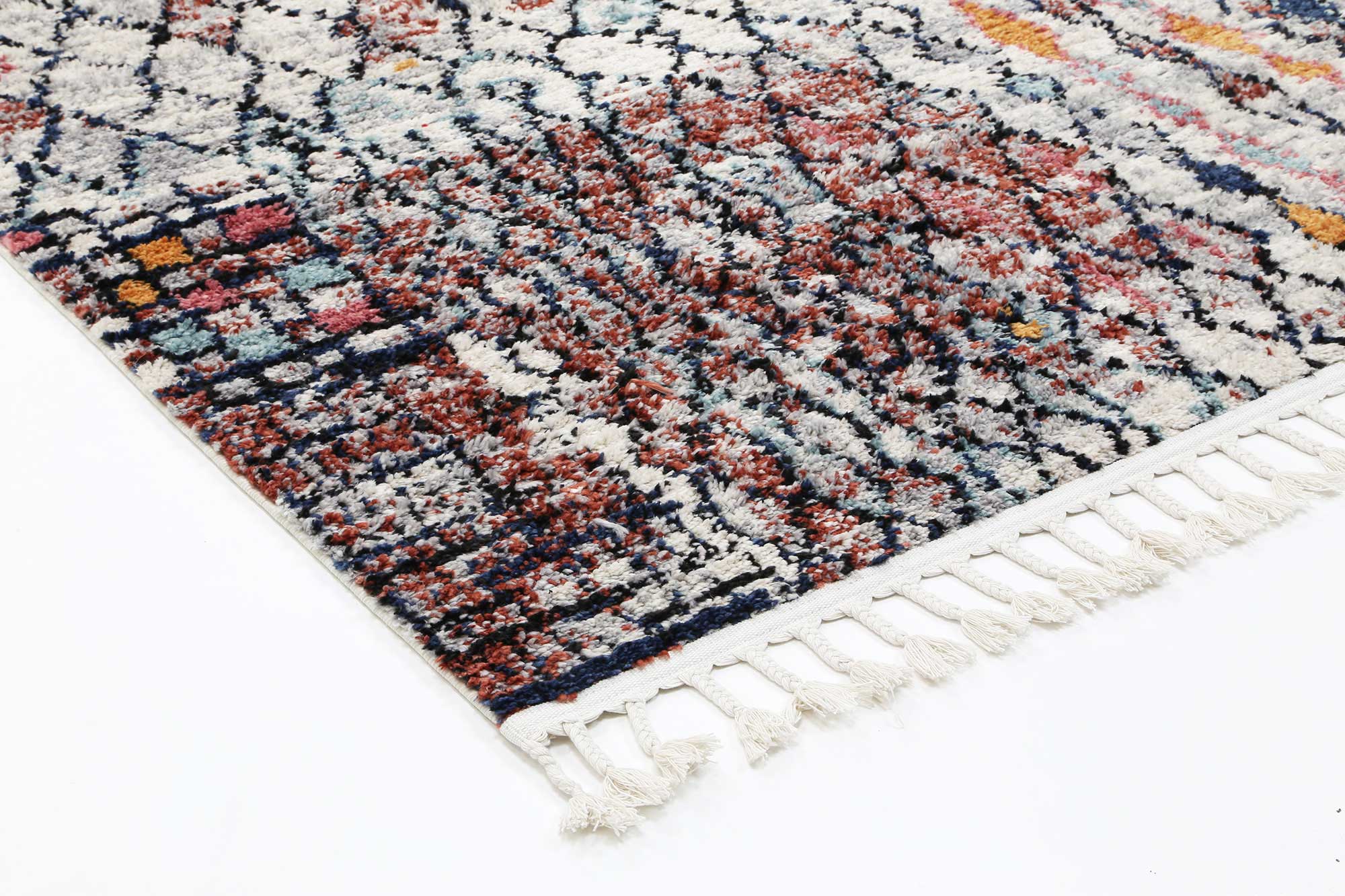 Boho Moroccan Fes Silver Pink Rug - Floorsome - Modern - MODA080Y806LGR - Modern
