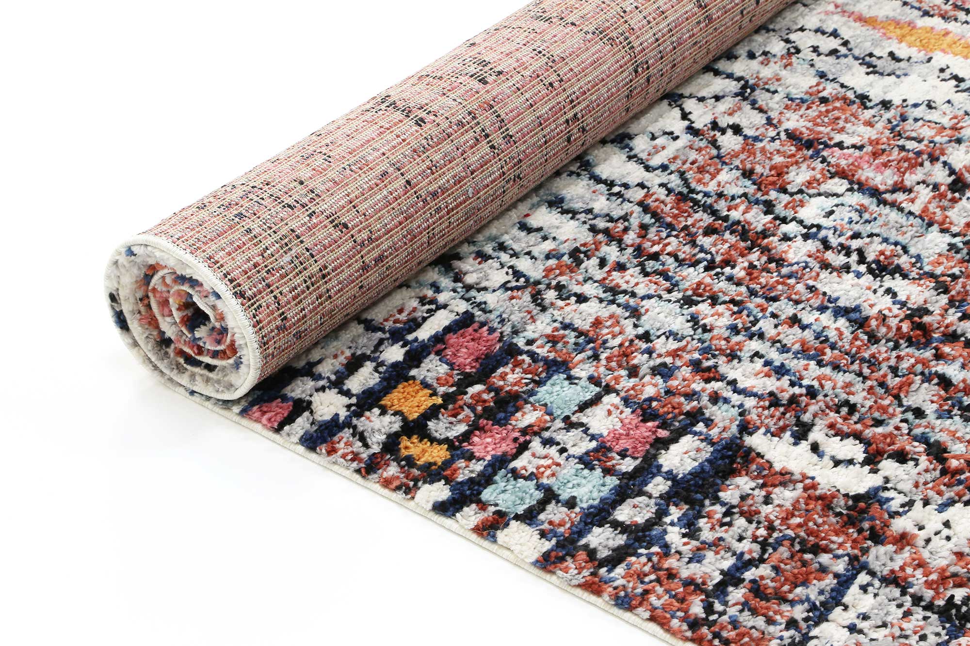 Boho Moroccan Fes Silver Pink Rug - Floorsome - Modern - MODA080Y806LGR - Modern