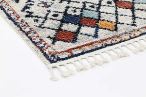 Boho Moroccan Ifran Blue Rug - Floorsome - Modern