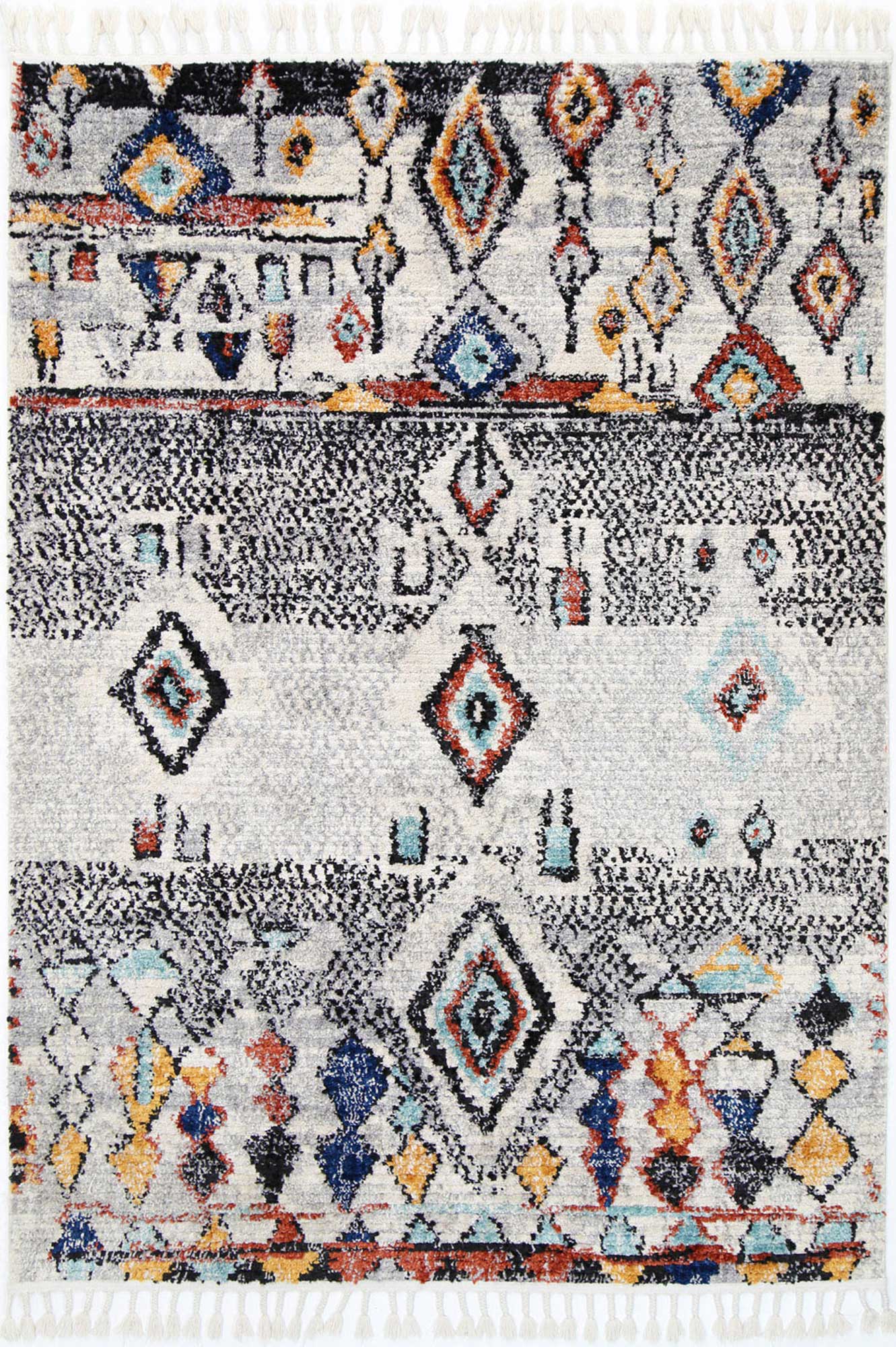 Boho Moroccan Meknes Silver Rug - Floorsome - Modern - MODA080Y805LGR - Modern