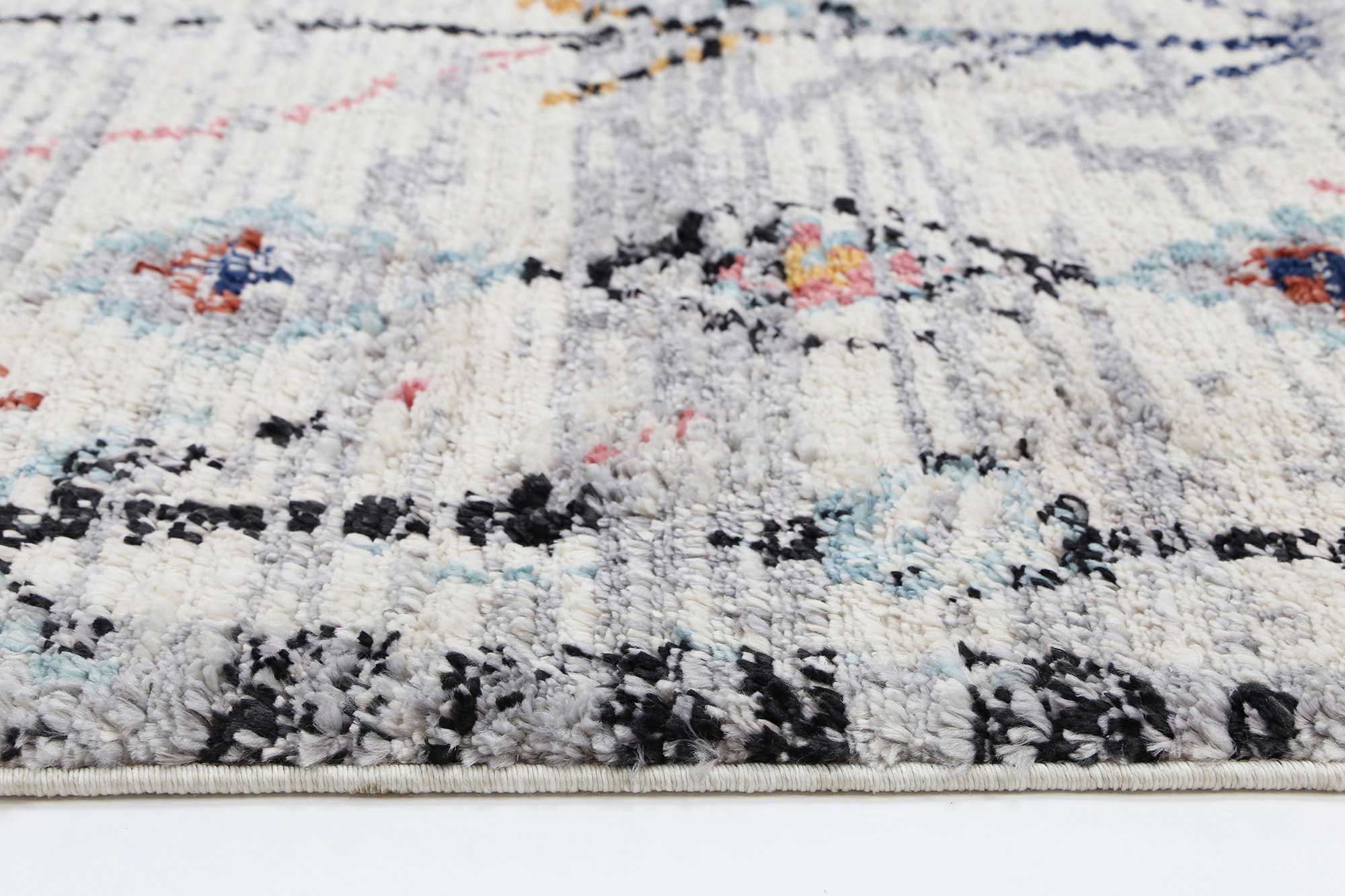 Boho Moroccan Taza White Rug - Floorsome - Modern - MODA080Z050WHIT - Modern