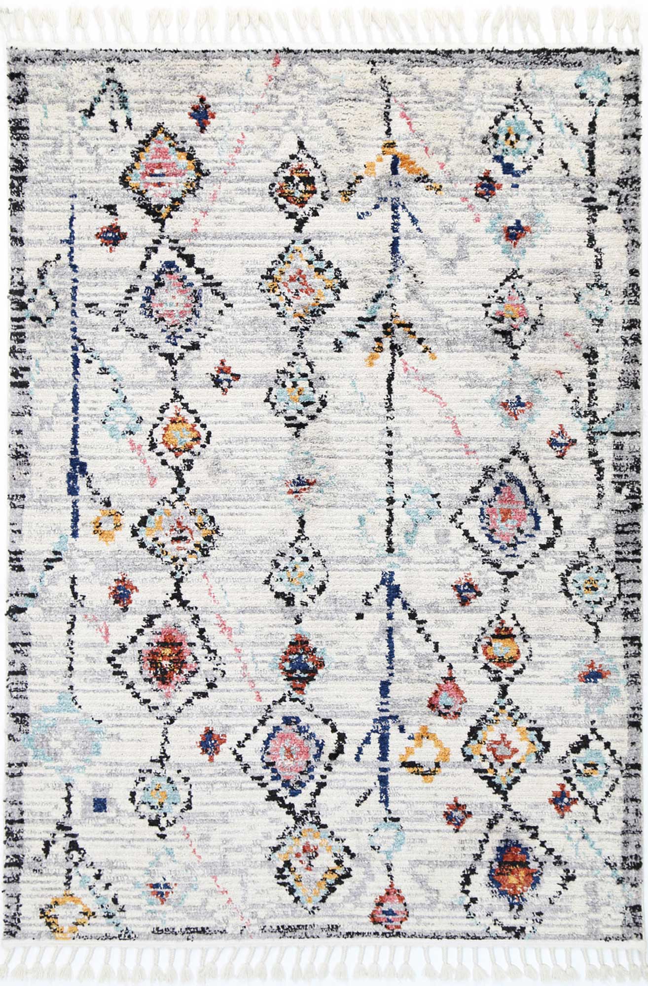 Boho Moroccan Taza White Rug - Floorsome - Modern - MODA080Z050WHIT - Modern