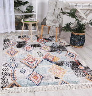 Boho Moroccan Zagora Multi Rug - Floorsome - Modern