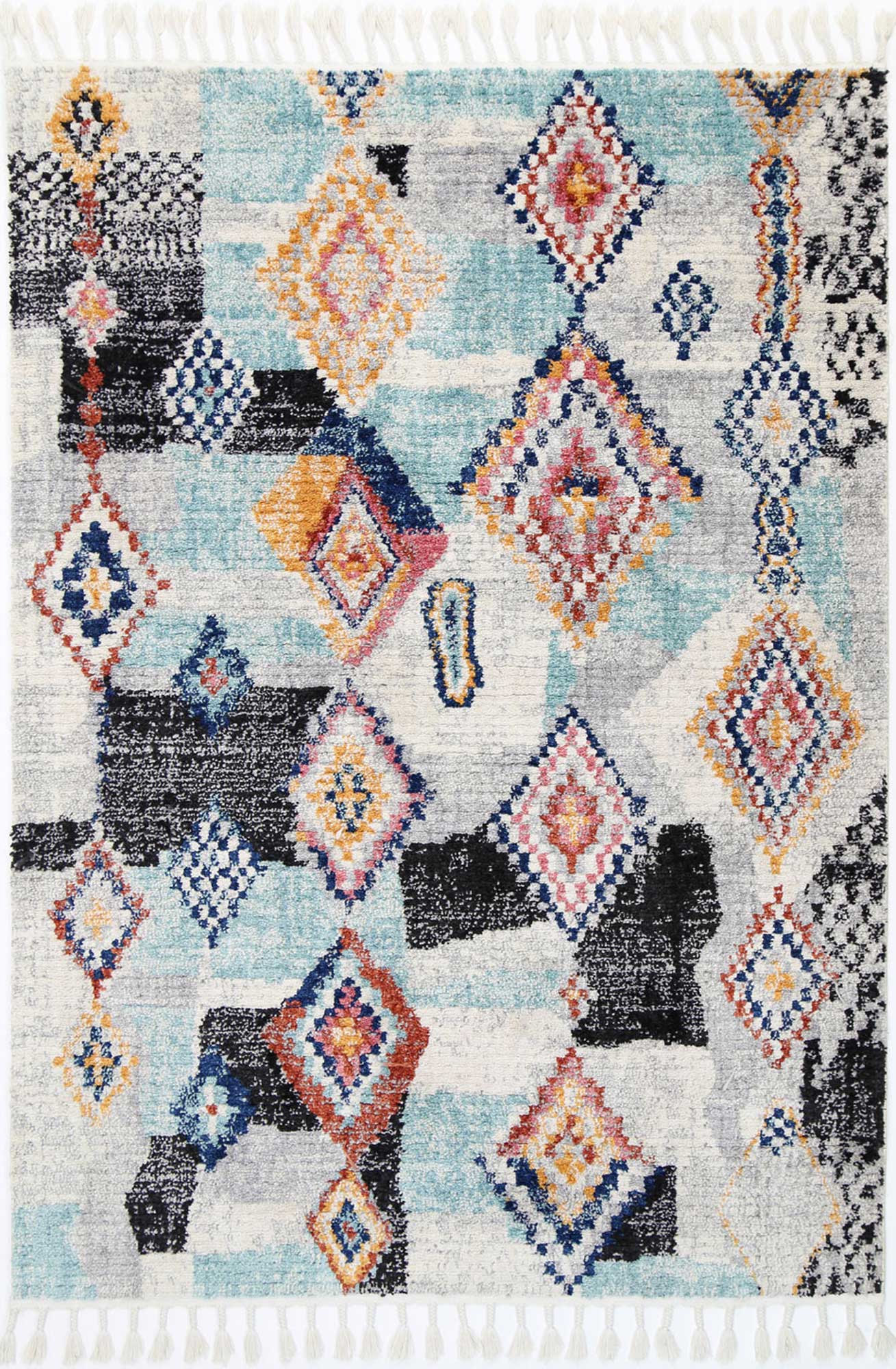 Boho Moroccan Zagora Multi Rug - Floorsome - Modern - MODA080Z046LBL - Modern