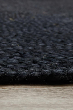 Bondi Black Oval Rug - Floorsome - BONDI COLLECTION