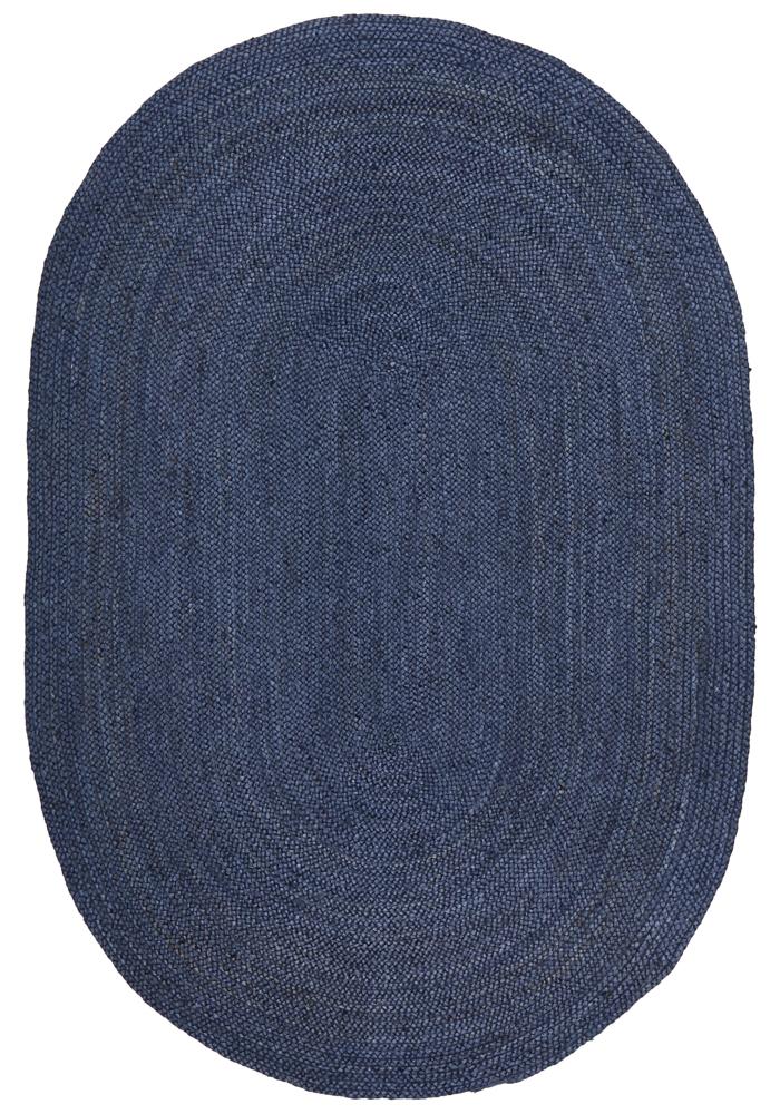 Bondi Navy Oval Rug - Floorsome - BONDI COLLECTION - BDI - NVY - OVL - 220X150 - BONDI COLLECTION