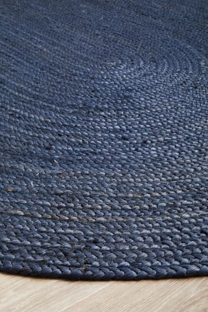 Bondi Navy Oval Rug - Floorsome - BONDI COLLECTION - BDI - NVY - OVL - 220X150 - BONDI COLLECTION