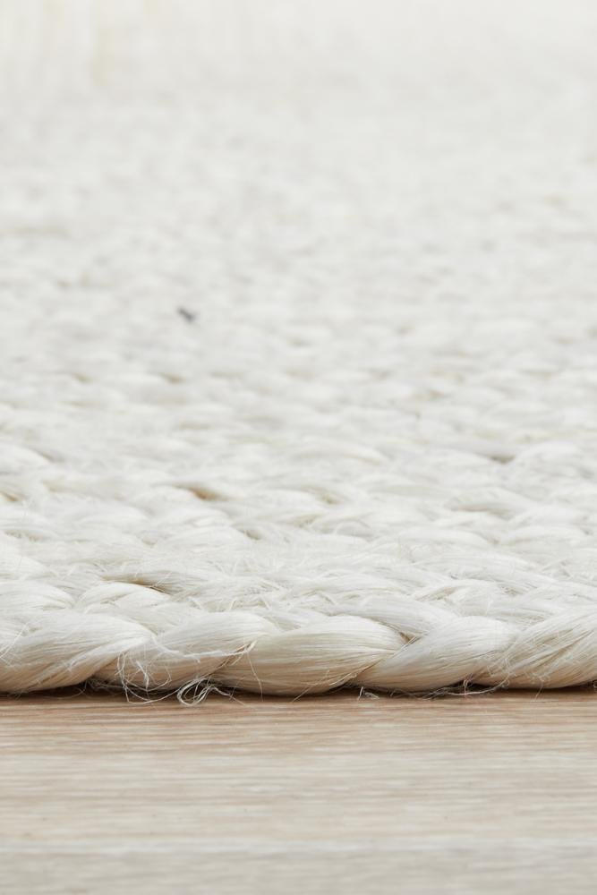 Bondi White Oval Rug - Floorsome - BONDI COLLECTION - BDI - WHT - OVL - 220X150 - BONDI COLLECTION