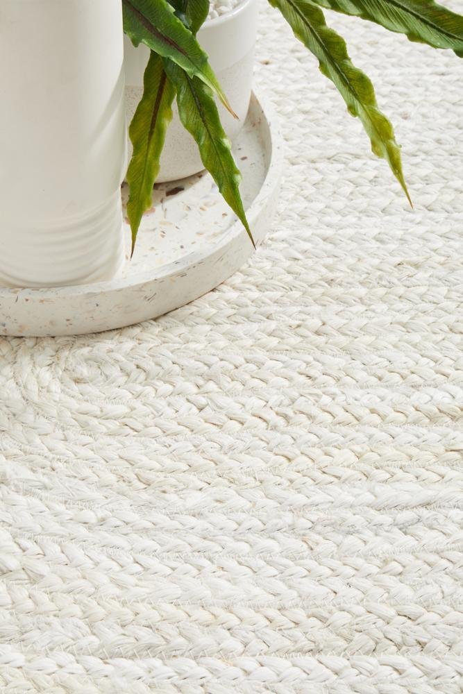 Bondi White Oval Rug - Floorsome - BONDI COLLECTION - BDI - WHT - OVL - 220X150 - BONDI COLLECTION