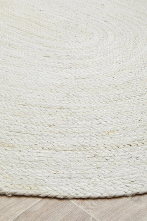 Bondi White Oval Rug - Floorsome - BONDI COLLECTION