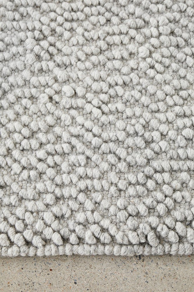 Boucle Grey Rug - Floorsome - Boucle Collection - BOUCLE - GREY - 225X155 - Boucle Collection