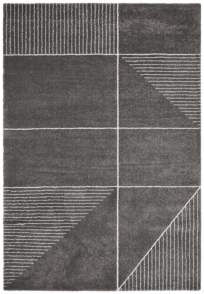 Broadway Florence Modern Charcoal Rug - Floorsome - Modern - BRD - 935 - CHAR - 230X160 - Modern