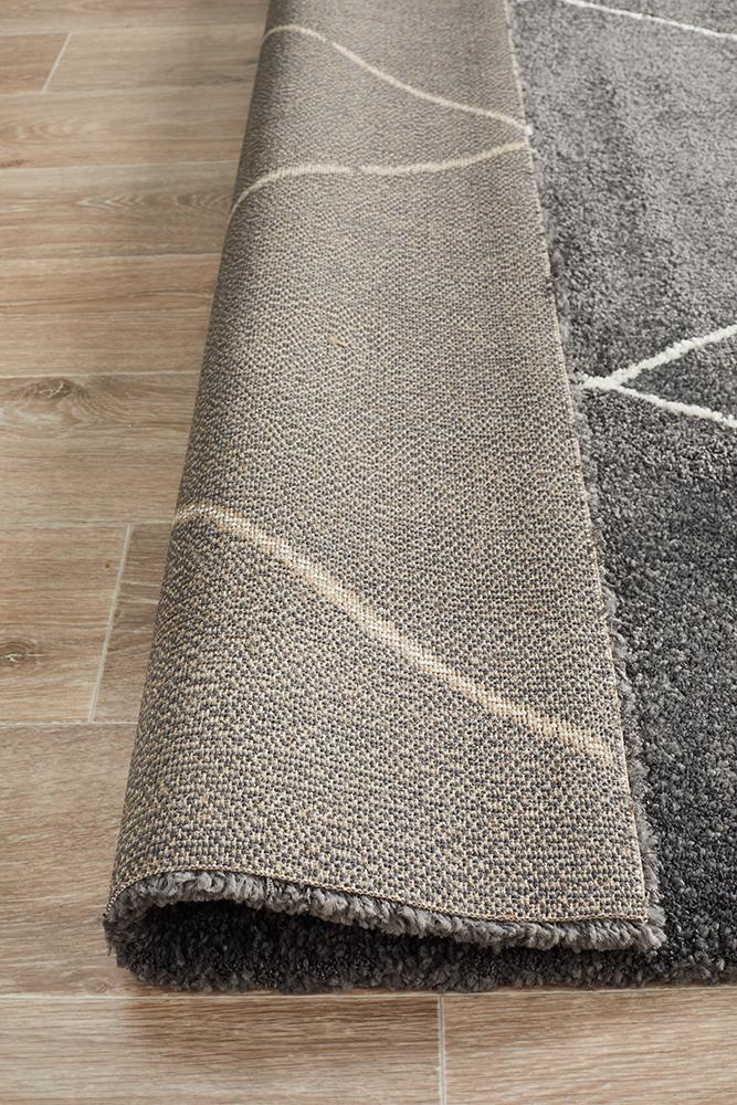 Broadway Jasmine Diamond Charcoal Rug - Floorsome - Modern - BRD - 931 - CHAR - 230X160 - Modern