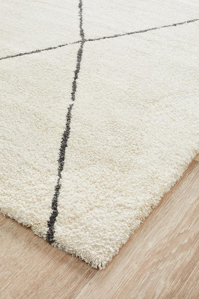 Broadway Jasmine Diamond Ivory Rug - Floorsome - Modern - BRD - 931 - IVO - 230X160 - Modern
