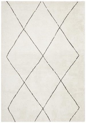 Broadway Jasmine Diamond Ivory Rug - Floorsome - Modern