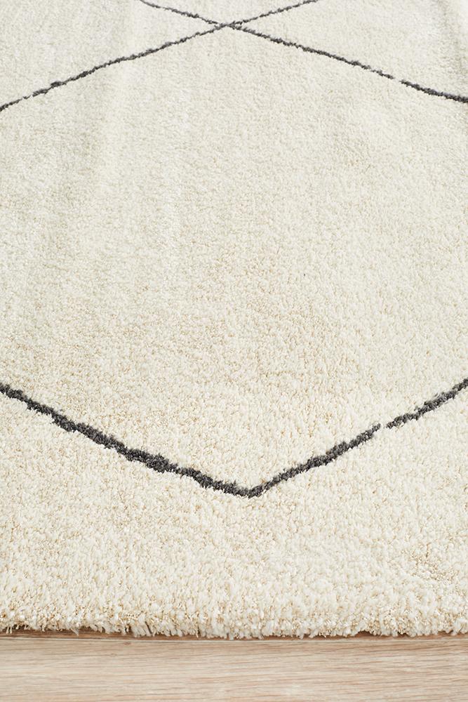 Broadway Jasmine Diamond Ivory Rug - Floorsome - Modern - BRD - 931 - IVO - 230X160 - Modern