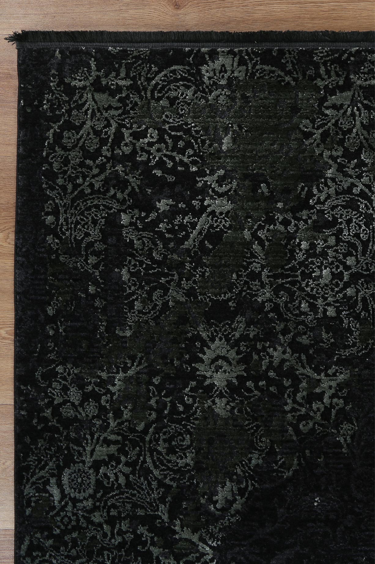 Brooklyn Distressed Medallion Emerald Green Rug - Floorsome - Area Rug - BROO120400EMER - Area Rug