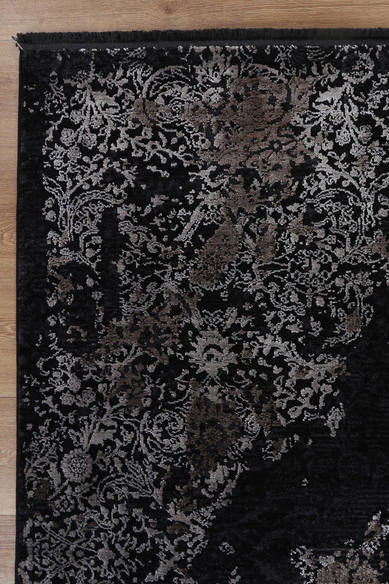 Brooklyn Distressed Medallion Pewter Rug - Floorsome - Area Rug - BROO120400PEWT - Area Rug