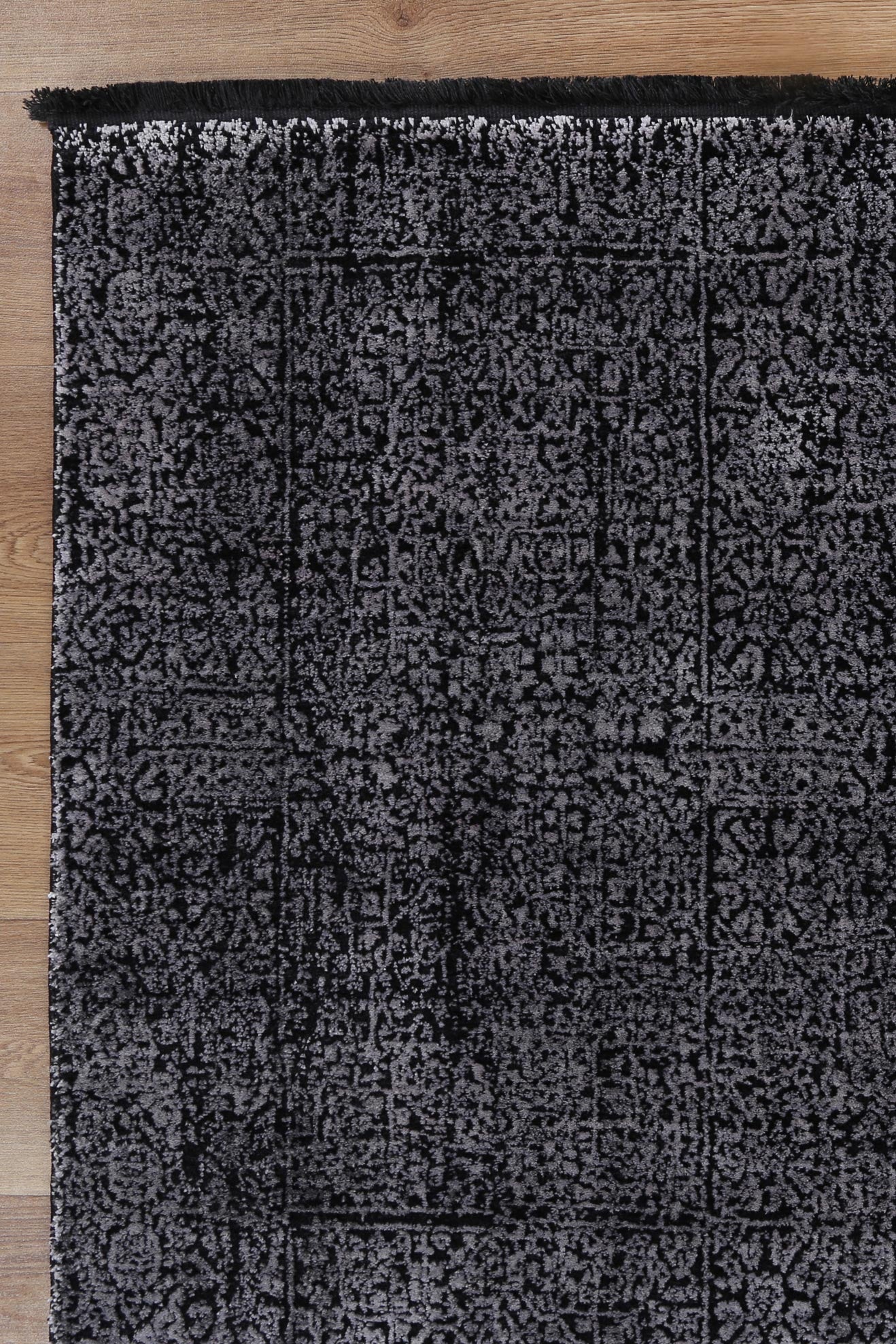 Brooklyn Distressed Oriental Silver Rug - Floorsome - Area Rug - BROO120100SILV - Area Rug