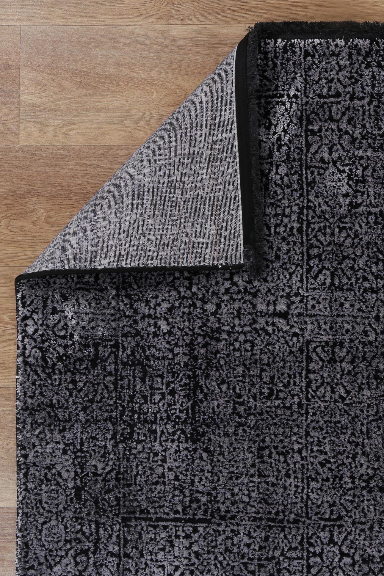 Brooklyn Distressed Oriental Silver Rug - Floorsome - Area Rug - BROO120100SILV - Area Rug