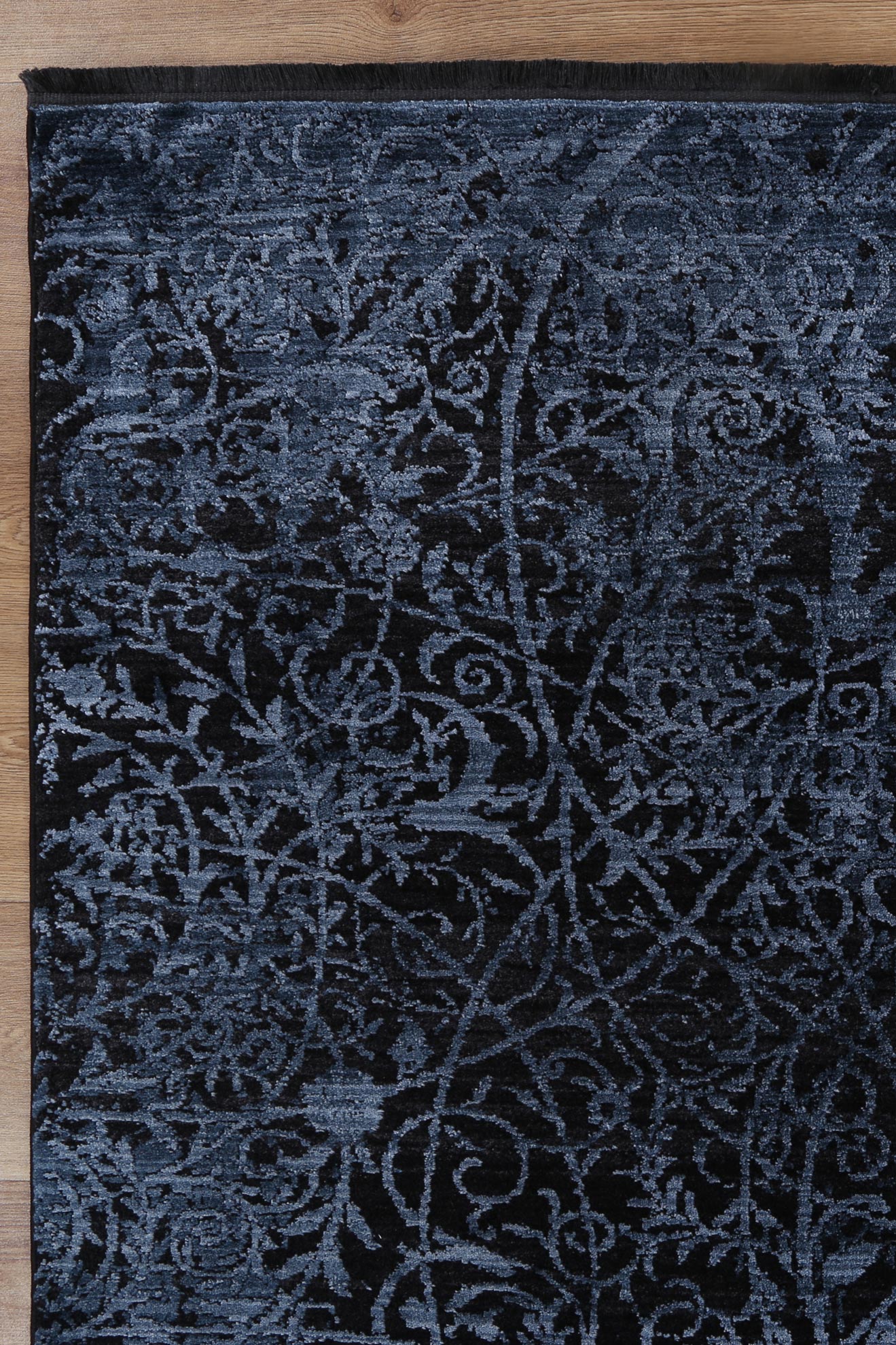 Brooklyn Intricate Floral Blue Rug - Floorsome - Area Rug - BROO120200BLUE - Area Rug