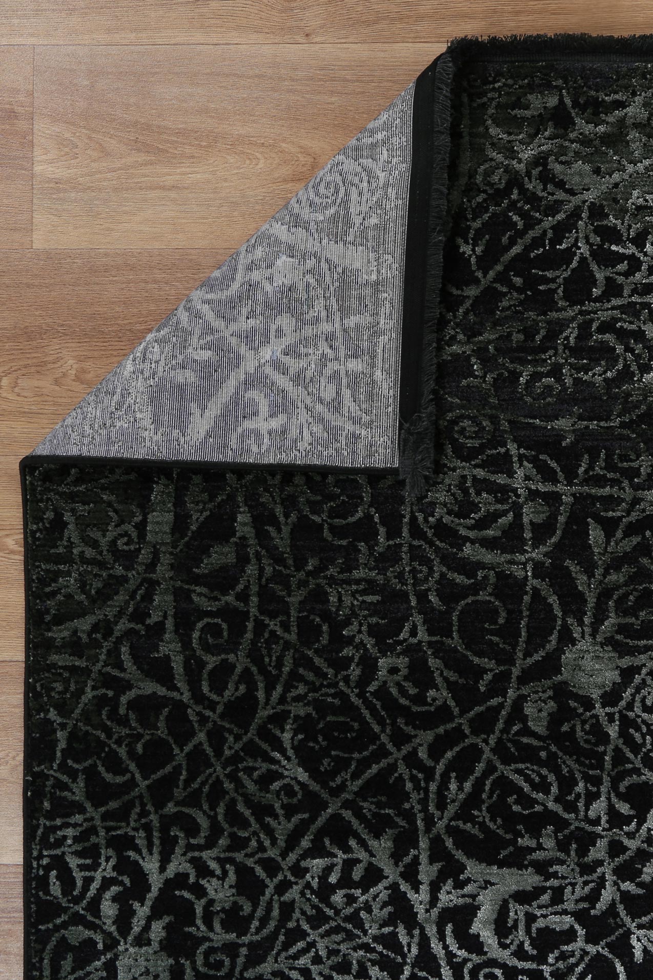 Brooklyn Intricate Floral Emerald Green Rug - Floorsome - Area Rug - BROO120200EMER - Area Rug