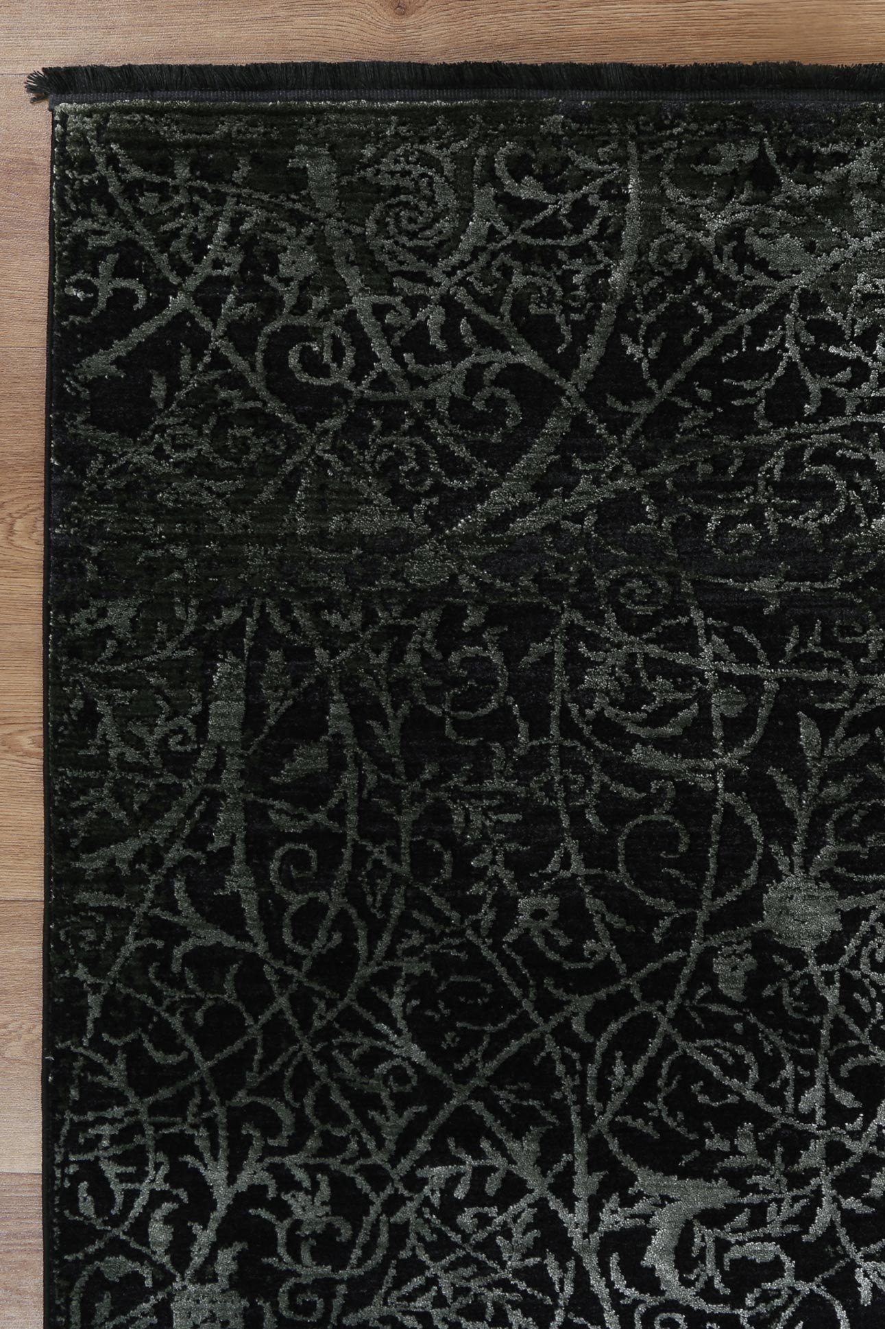 Brooklyn Intricate Floral Emerald Green Rug - Floorsome - Area Rug - BROO120200EMER - Area Rug