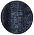 Brooklyn Vintage Oriental Blue Round Rug - Floorsome - Area Rug - BROO20R300BLUE - Area Rug