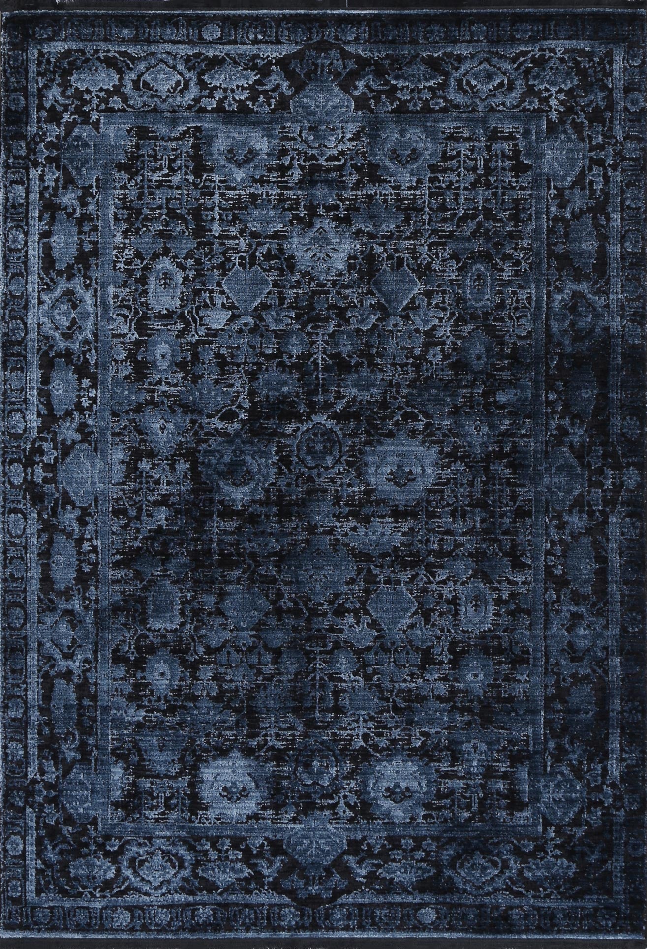 Brooklyn Vintage Oriental Blue Rug - Floorsome - Area Rug - BROO120300BLUE - Area Rug