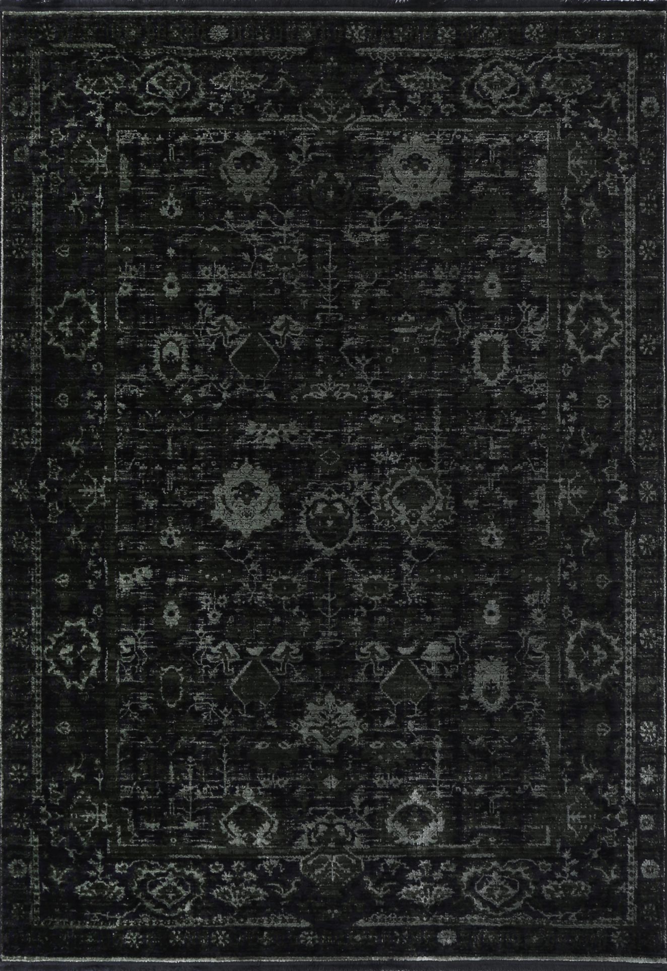 Brooklyn Vintage Oriental Emerald Green Rug - Floorsome - Area Rug - BROO120300EMER - Area Rug