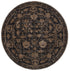 Brooklyn Vintage Oriental Gold Round Rug - Floorsome - Area Rug - BROO20R300GOLD - Area Rug