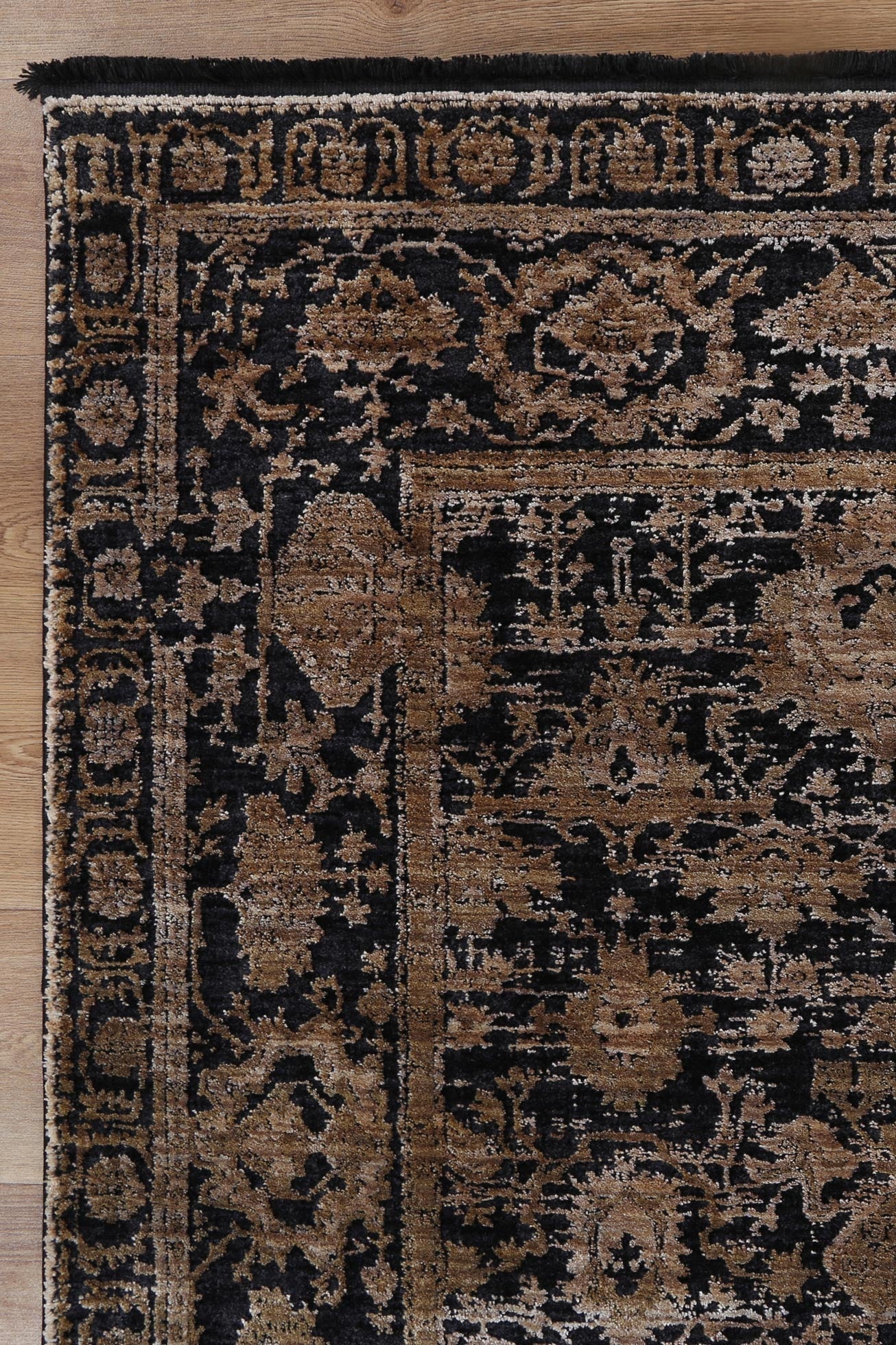 Brooklyn Vintage Oriental Gold Rug - Floorsome - Area Rug - BROO120300GOLD - Area Rug