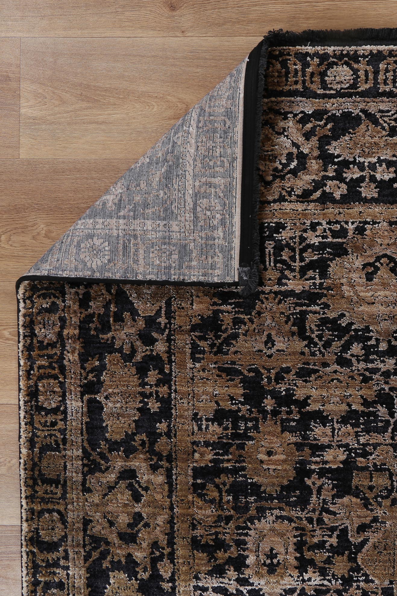 Brooklyn Vintage Oriental Gold Rug - Floorsome - Area Rug - BROO120300GOLD - Area Rug