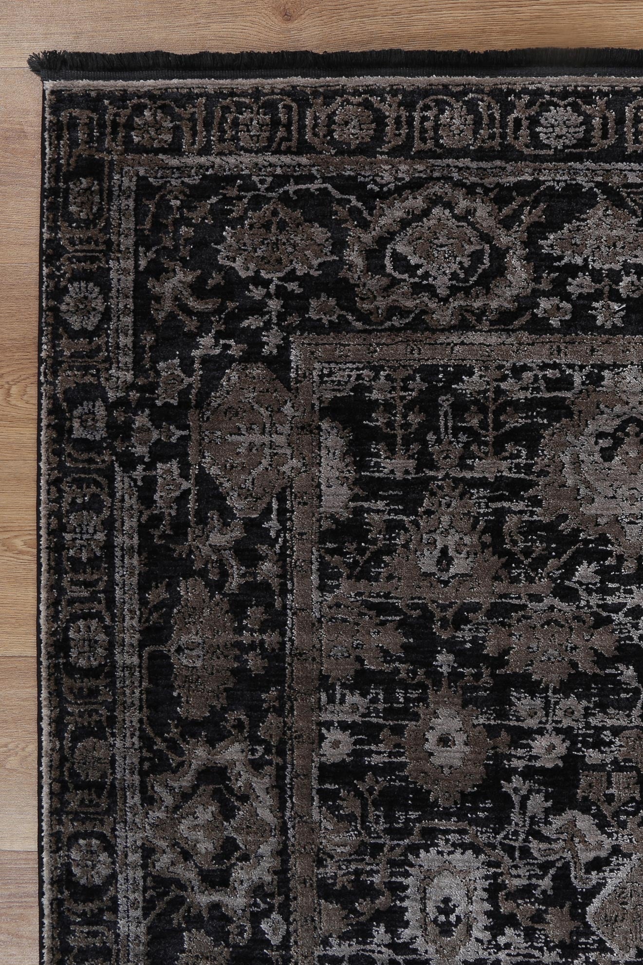Brooklyn Vintage Oriental Pewter Rug - Floorsome - Area Rug - BROO120300PEWT - Area Rug