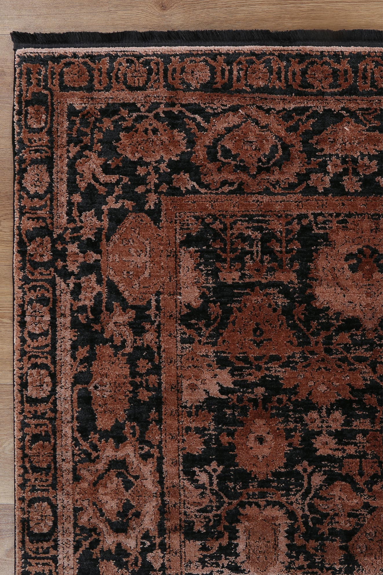 Brooklyn Vintage Oriental Rust Rug - Floorsome - Area Rug - BROO120300COPP - Area Rug