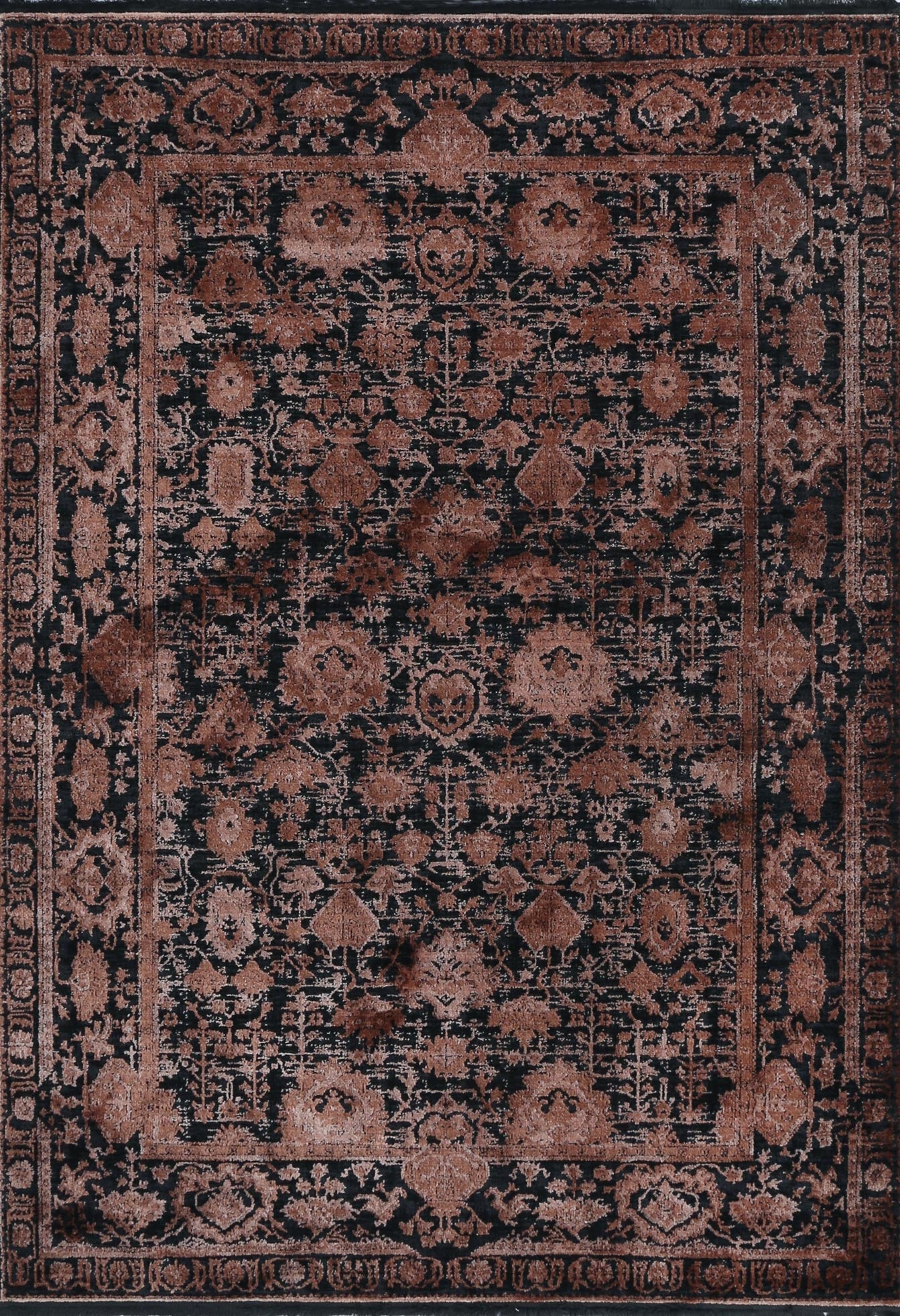 Brooklyn Vintage Oriental Rust Rug - Floorsome - Area Rug - BROO120300COPP - Area Rug