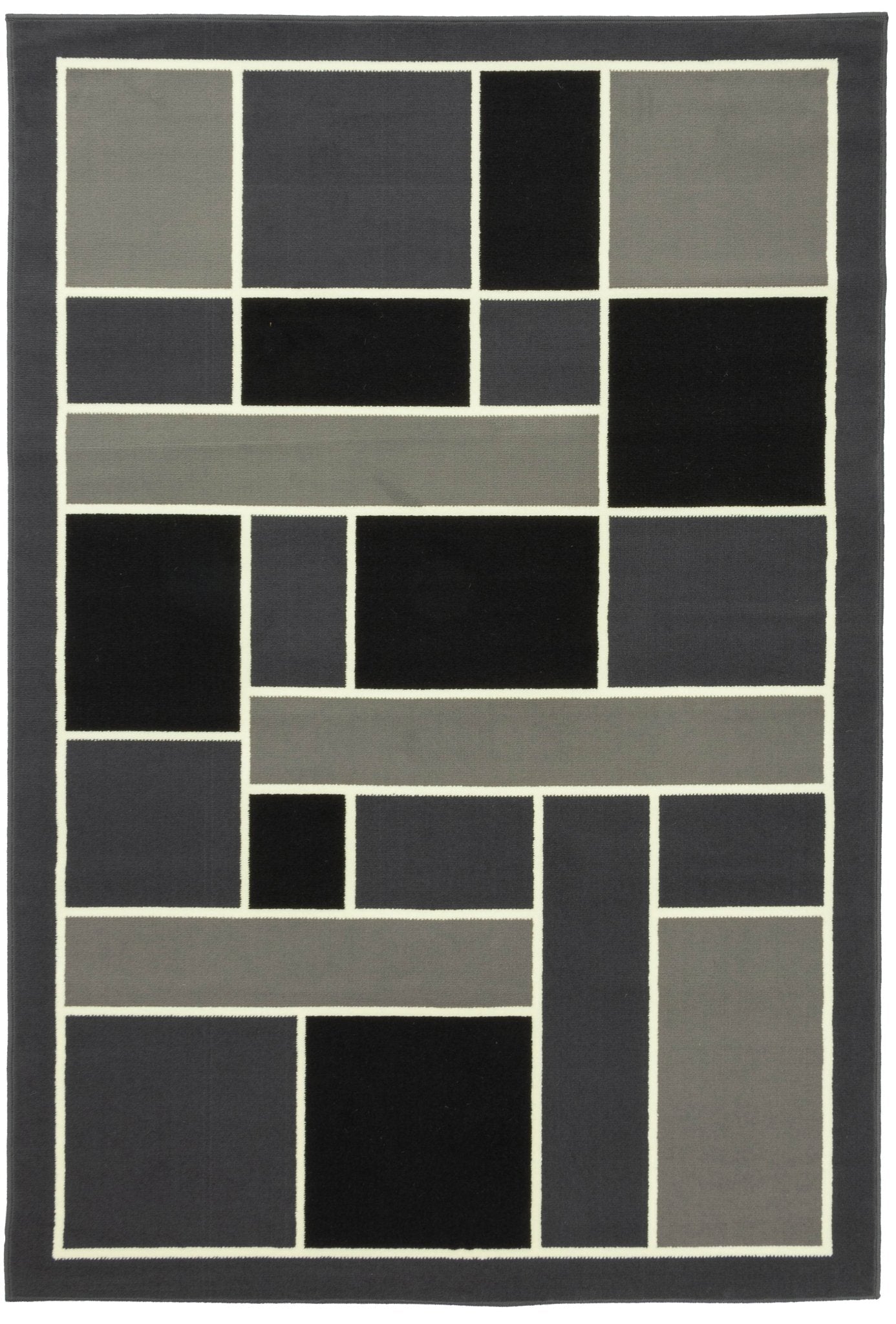 Brussels Block Grey Rug - Floorsome - Modern - 9330138032545 - Modern