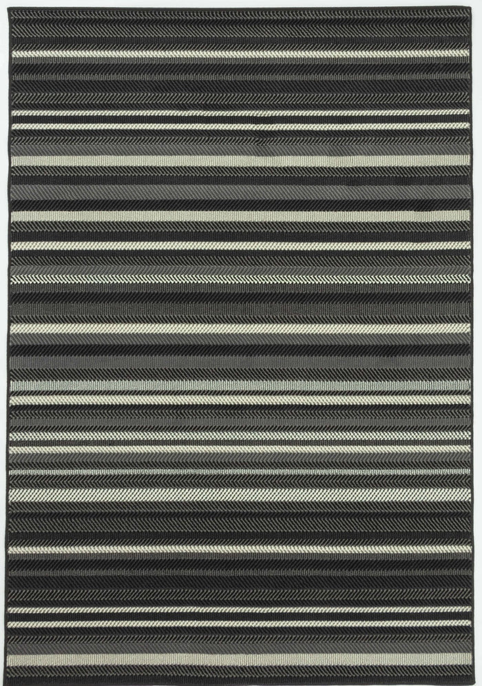 Brussels Zag Black Rug