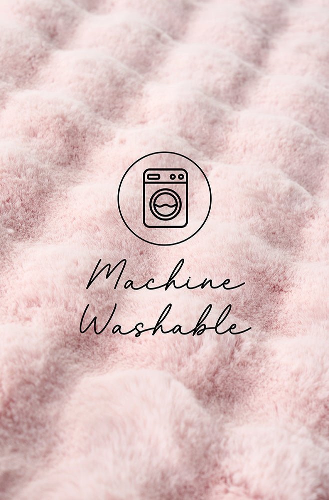 Bubble Blush Round - Machine Washable Rug - Floorsome - Bubble - Machine Washable Rugs - BUB - BLUSH - 100X100 - Bubble - Machine Washable Rugs