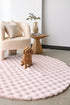 Bubble Blush Round - Machine Washable Rug - Floorsome - Bubble - Machine Washable Rugs - BUB - BLUSH - 100X100 - Bubble - Machine Washable Rugs
