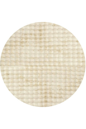 Bubble Natural Round - Machine Washable Rug - Floorsome - Bubble - Machine Washable Rugs