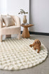 Bubble Natural Round - Machine Washable Rug - Floorsome - Bubble - Machine Washable Rugs - BUB - NATURAL - 100X100 - Bubble - Machine Washable Rugs