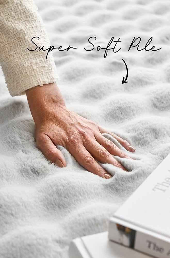 Bubble Silver - Machine Washable Rug - Floorsome - Bubble - Machine Washable Rugs - BUB - SILVER - 140X70 - Bubble - Machine Washable Rugs