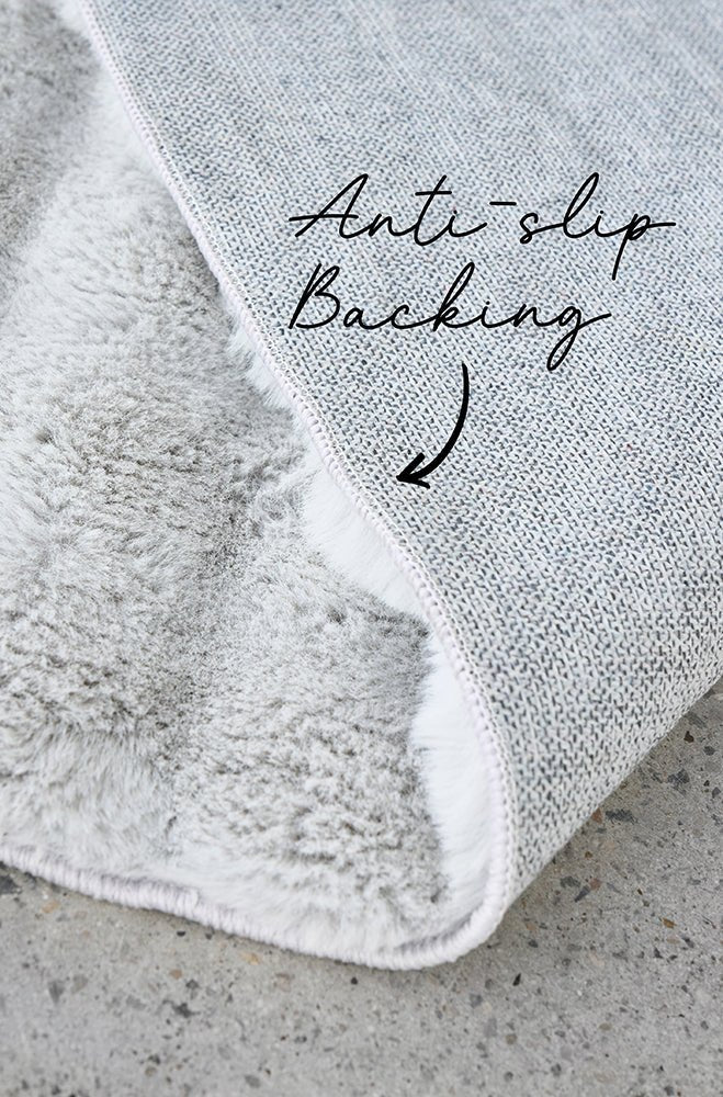 Bubble Silver - Machine Washable Rug - Floorsome - Bubble - Machine Washable Rugs - BUB - SILVER - 140X70 - Bubble - Machine Washable Rugs