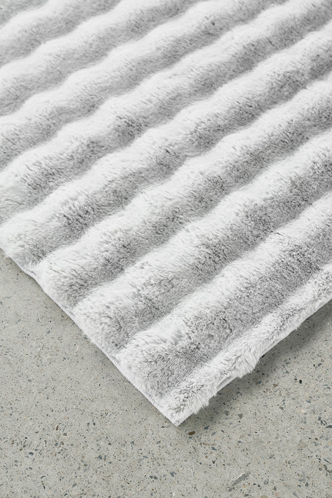 Bubble Silver - Machine Washable Rug - Floorsome - Bubble - Machine Washable Rugs - BUB - SILVER - 140X70 - Bubble - Machine Washable Rugs