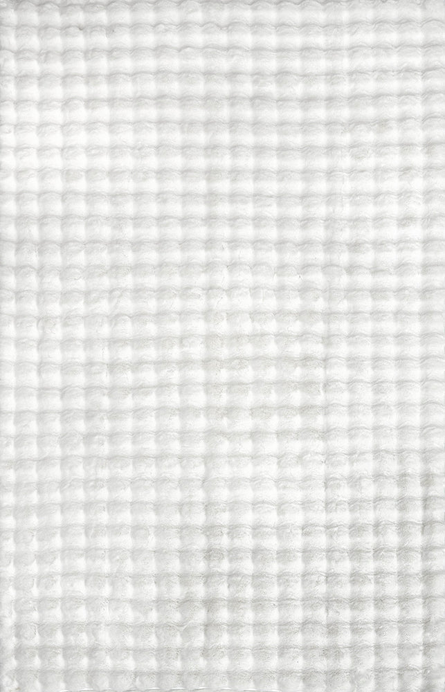 Bubble White - Machine Washable Rug - Floorsome
