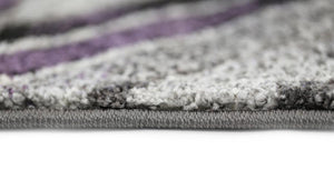 Cala Purple Chevron Textured Pile Rug - Floorsome - Modern