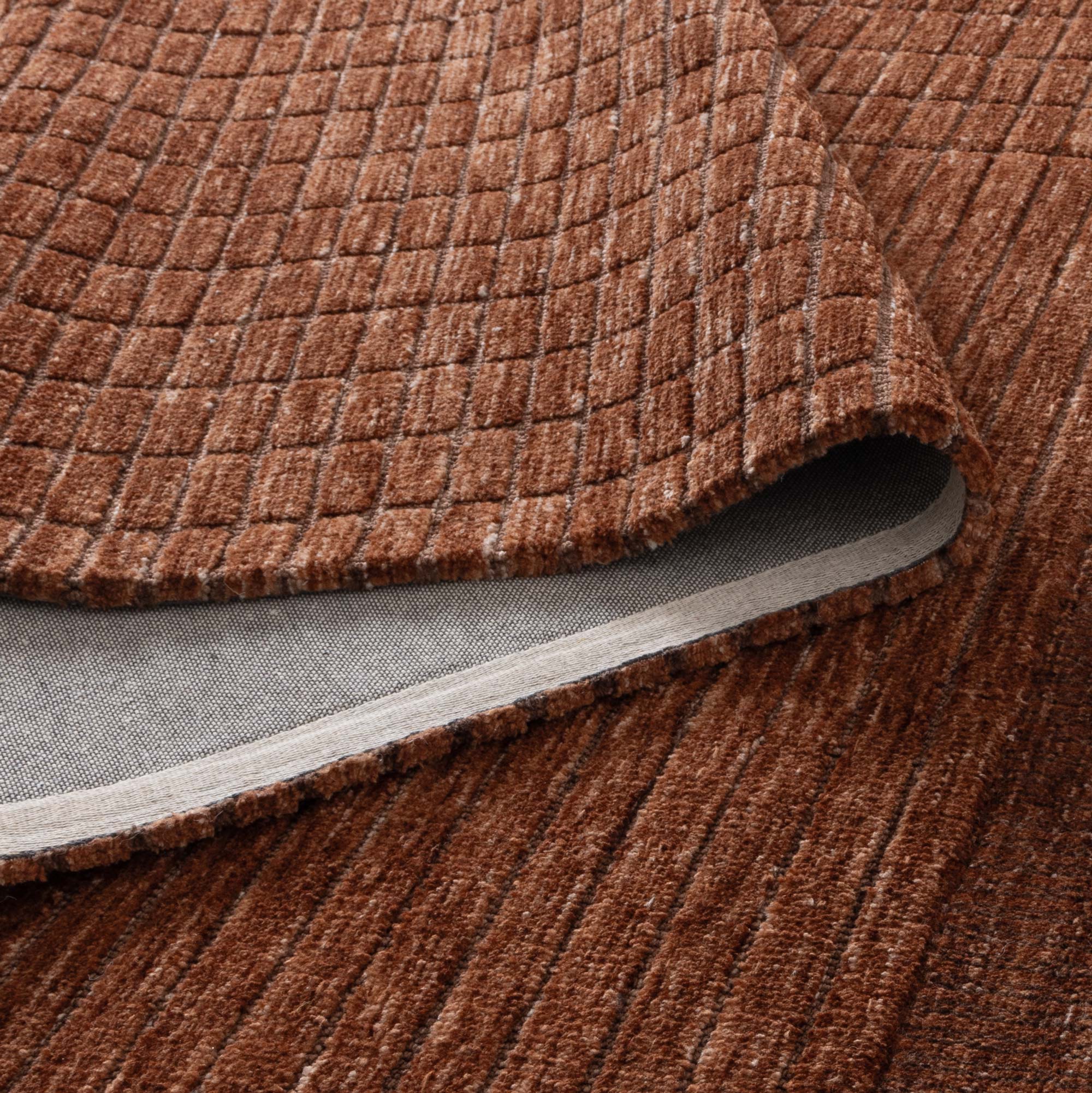 Canyon Terracotta Carved Rug - Floorsome - Area Rug - CANY50801 - Area Rug
