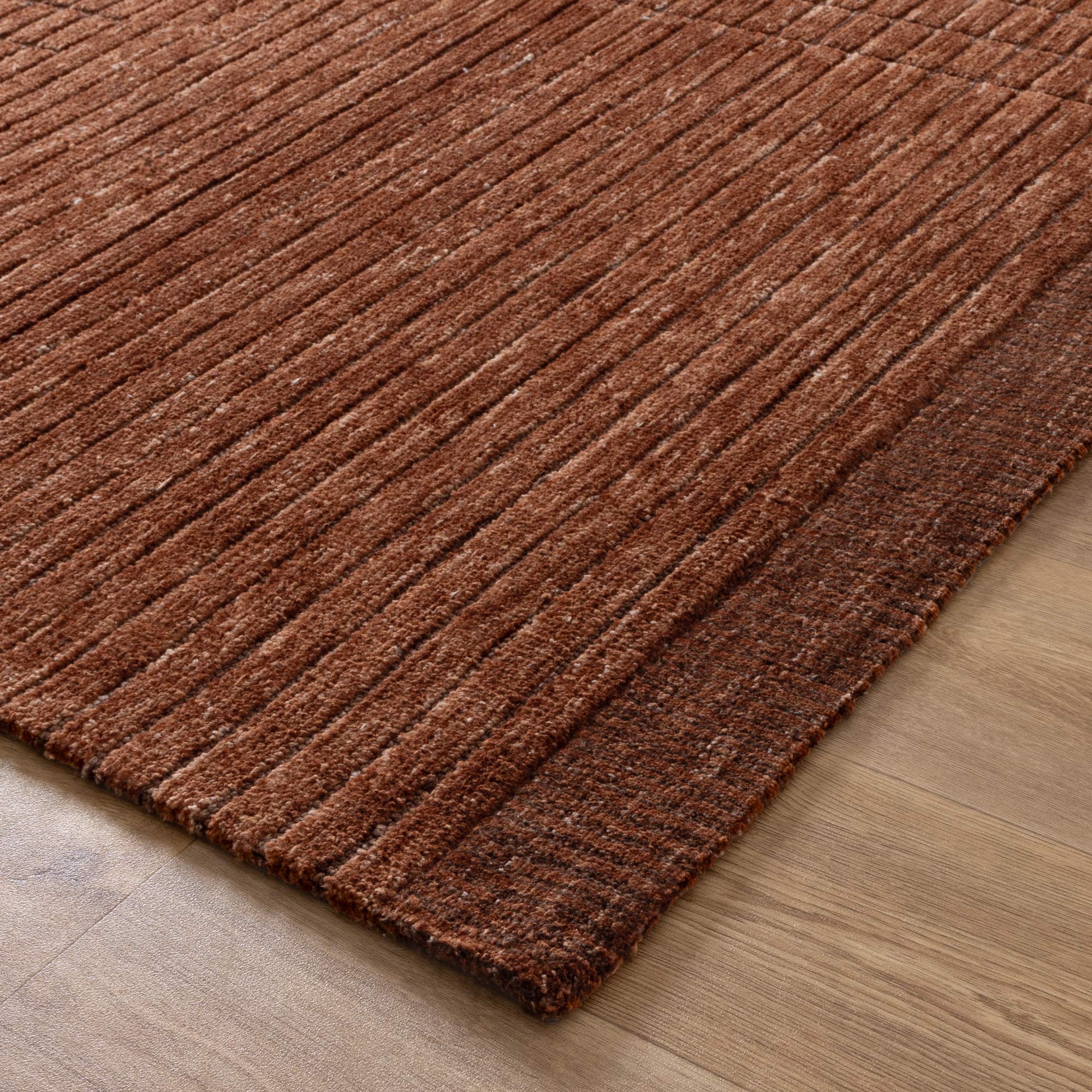 Canyon Terracotta Carved Rug - Floorsome - Area Rug - CANY50801 - Area Rug